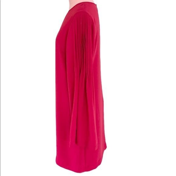 Ann Taylor Pleated Bell Sleeve A Line Dress Size 0 - Picture 6 of 12